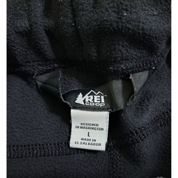 REI Co-Op Men's Large Black Fleece Outdoors Base Layer Pants Joggers Gym Run - Picture 5 of 11